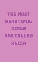 Alisa Girl Woman Notebook