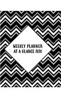 Weekly Planner At A Glance 2020: One Year Dated Calendar And Organizer With Clean Spreads And Plenty Of Space To Notate Your Appointments, Write Your To-Do Lists, Personal Goals And
