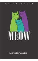 Bunte Katzen Monatsplaner