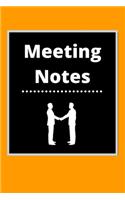 Meeting Notes: Business Notebook for Meetings and Organizer - Taking Minutes Record Log Book Action Items & Notes - Secretary Logbook Journal