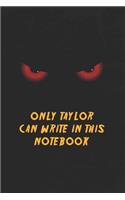 Taylor Notebook