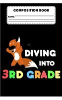 Composition Book Diving Into 3rd Grade: Composition Notebook, Back To School Supplies For 3rd Graders, Ruled Paper For Study Notes, Essays, & Creative Writing