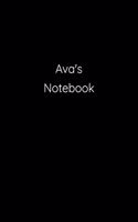 Ava's Notebook: Notebook / Journal / Diary - 6 x 9 inches (15,24 x 22,86 cm), 150 pages.