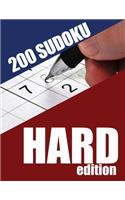 200 Sudoku Hard Edition: An 8x10, 200 puzzle, hard sudoko book