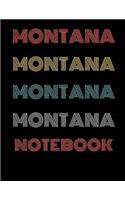 Montana Notebook: Blank Line Notebook (8.5 X 11 - 110 Blank Pages)