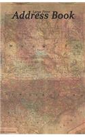 Large Print Address Book: Vintage Map of Wyoming Area, 5.5 X 8.5 Inch, Organize Family, Friends and Contacts in One Convenient Place, Ideal for Geography Teachers and Those W