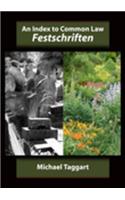 An Index to Common Law Festschriften