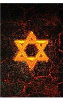Monogram Judaism Notebook: Blank Journal Diary Log(45 Monogram Fire 150 Lined)