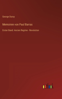 Memoiren von Paul Barras
