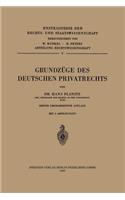 Grundzüge Des Deutschen Privatrechts