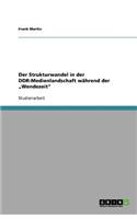 Der Strukturwandel in der DDR-Medienlandschaft während der "Wendezeit": (German)