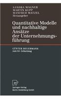 Quantitative Modelle Und Nachhaltige Ansätze Der Unternehmungsführung