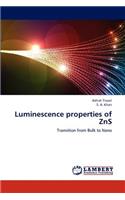 Luminescence properties of ZnS