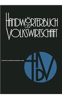 Handwörterbuch Der Volkswirtschaft