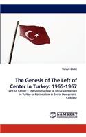 Genesis of the Left of Center in Turkey