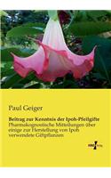 Beitrag zur Kenntnis der Ipoh-Pfeilgifte