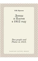 Don people and Platov in 1812.