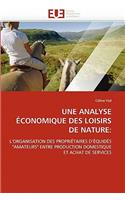 Une Analyse ?conomique Des Loisirs de Nature