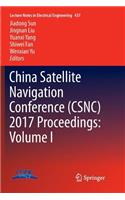 China Satellite Navigation Conference (Csnc) 2017 Proceedings: Volume I