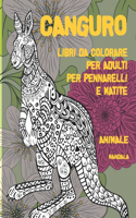 Libri da colorare per adulti per pennarelli e matite - Mandala - Animale - Canguro