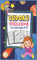 Sudoku Puzzle Book for Kids Ages 8 -15: Four Puzzles Per Page - Easy, intermediate, Difficult Puzzle With Solutions (Puzzles &Brain Games for Kids), STAR 049: dark blue cover