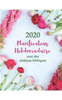 2020 Planificateur Hebdomadaire avec des citations bibliques - Une semaine par page