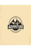 & So The Adventure Begins: RV Camping Journal with prompts to record your family road trips and adventures.