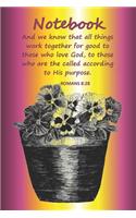 Notebook: Bible Verses Notebook - Romans 8:28