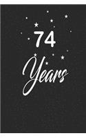 74 years