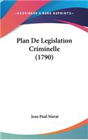 Plan de Legislation Criminelle (1790)