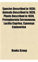 Species Described in 1830