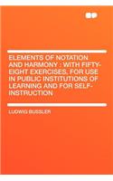 Elements of Notation and Harmony: With Fifty-Eight Exercises, for Use in Public Institutions of Learning and for Self-Instruction