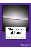 Error of Kant