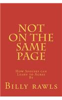 Not On The Same Page: When spouses can not agree(English)