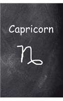 Capricorn Symbol Zodiac Sign Horoscope Journal Chalkboard