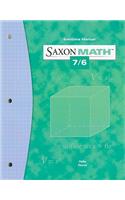 Saxon Math 7/6 Solutions Manual