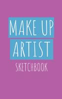 Makeup Artist sketchbook: Blank practice make-up face chart portfolio workbook
