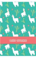 Daily Journal: Blank Lined Daily Journal For Llama Lovers