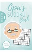 Opa's Sudoku Buch Mittel Schwer Über 100 Rätsel Mit Lösungen: A4 SUDOKU BUCH über 100 Sudoku-Rätsel mit Lösungen mittel-schwer Tolles Rätselbuch Gedächtnistraining für Senioren Geschenkidee für deinen Opa