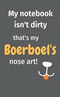 My notebook isn't dirty that's my Boerboel's nose art: For Boerboel Dog Fans