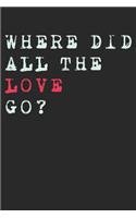 Where Did All The Love Go