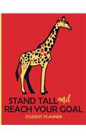Stand Tall and Reach Your Goal Student Planner