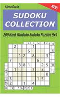 Sudoku Collection: 200 Hard Windoku Sudoku Puzzles 9x9(31 Windoku)