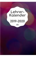 Lehrerkalender 2019 2020 A5: Schulplaner 2019 2020 für die Unterrichtsvorbereitung - Planer ideal als Lehrer Geschenk für Lehrerinnen und Lehrer
