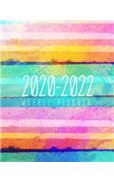 2020-2022 Weekly Planner: Schedule Academic and Monthly Planner (Jan 2020 to Dec 2022) - Three Years Planner