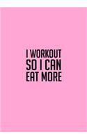 I Workout So I Can Eat More