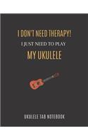Ukulele Tab Notebook