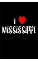 I Mississippi: I Love Mississippi USA Novelty Gift Notebook