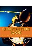 Composition Book: Basketball Themed School Exercise Book, 7 1/2" X 9 1/4," 130 Pages