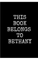This Book Belongs To Bethany